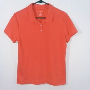 SHIRT Talbots Orange with Dragonfly Size M